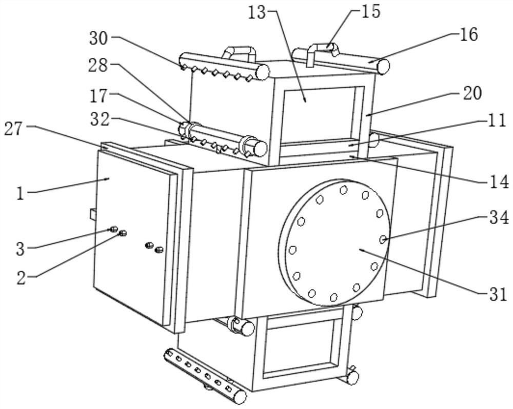 Horizontal fully-opposed internal combustion engine