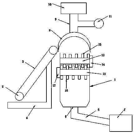 Wood crushing machine