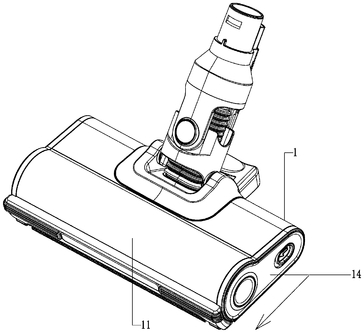 Method for replacing floor brush for cleaning for one-key type replacement of roller brush body