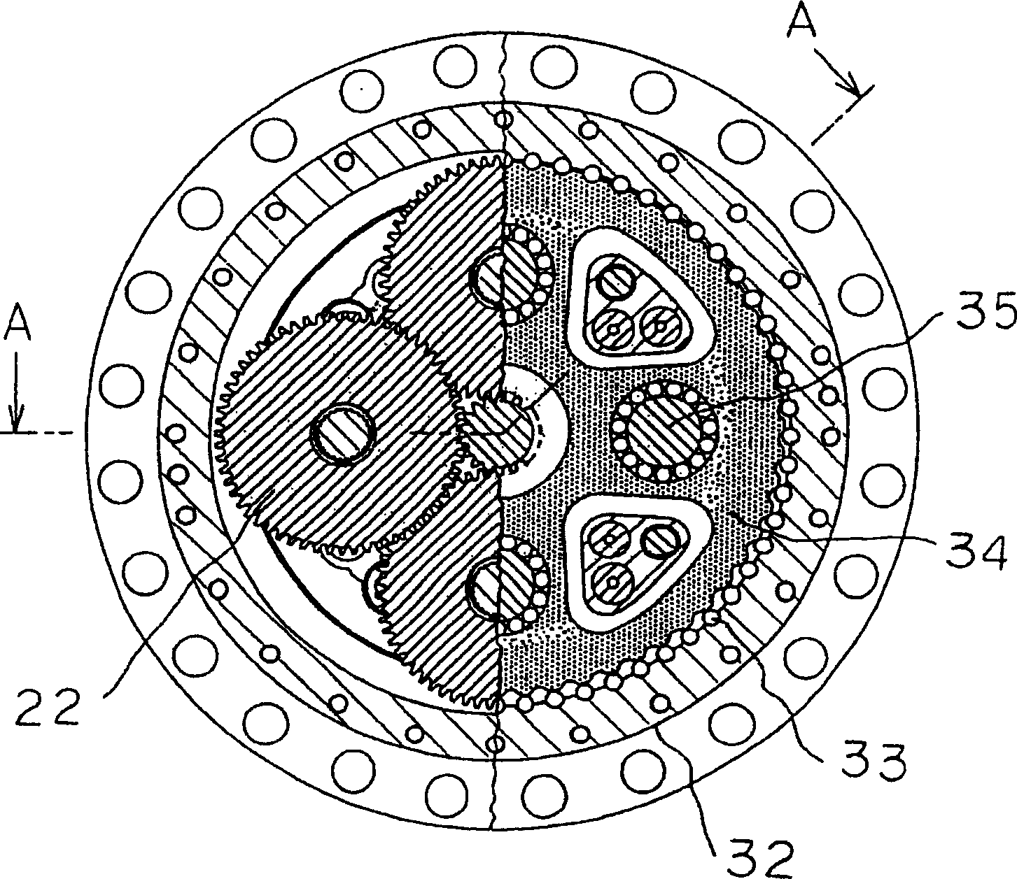 Speed reducer for use in yaw drive apparatus for wind power generation apparatus, and yaw drive method and apparatus for wind power generation apparatus using the speed reducer