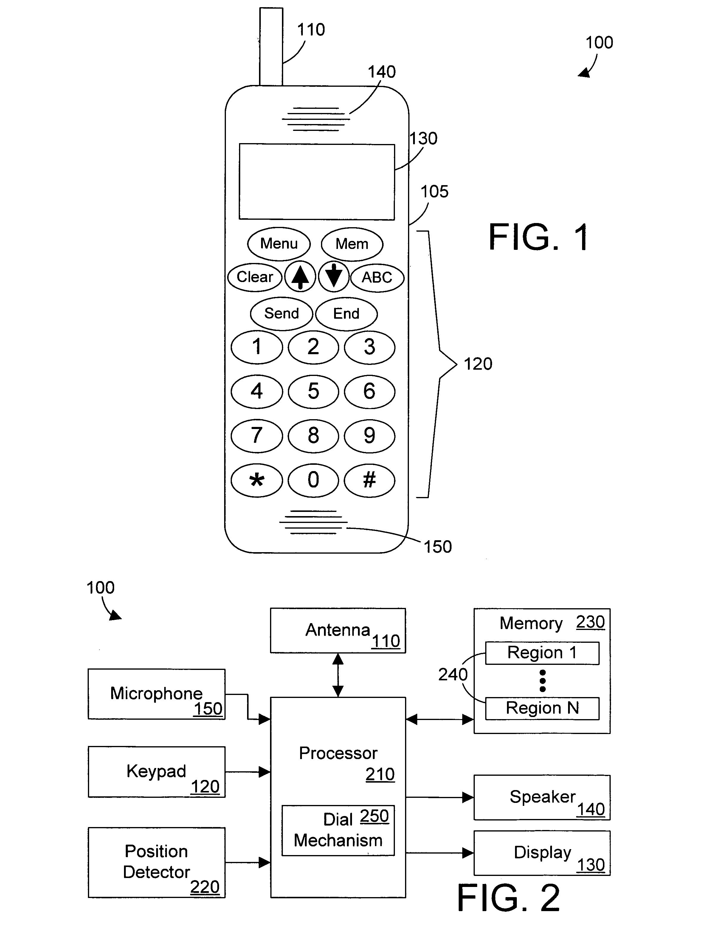 Portable phone that changes function according to its self-detected geographical position