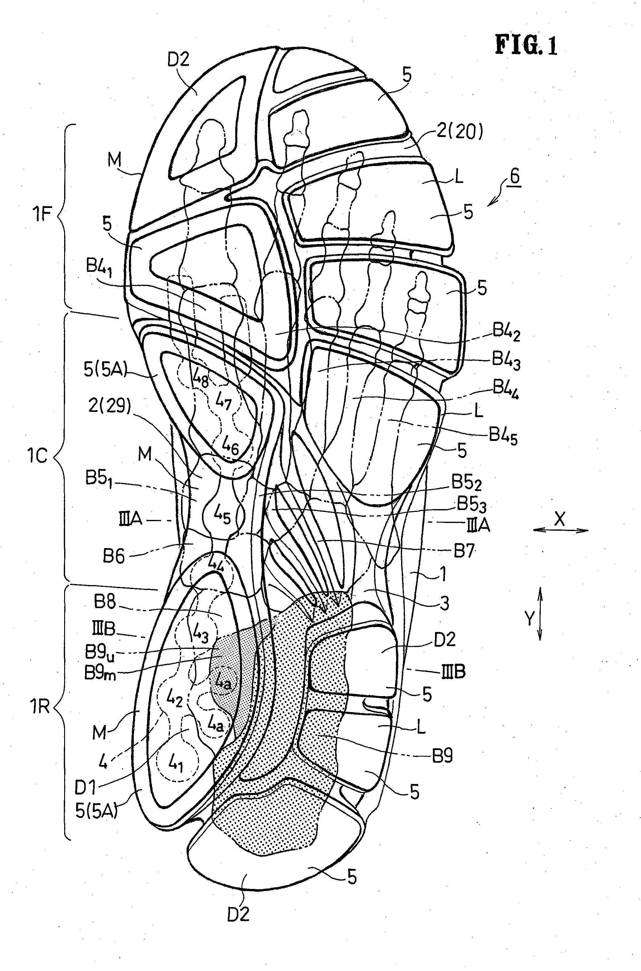 Shoe sole suitable for suppressing pronation