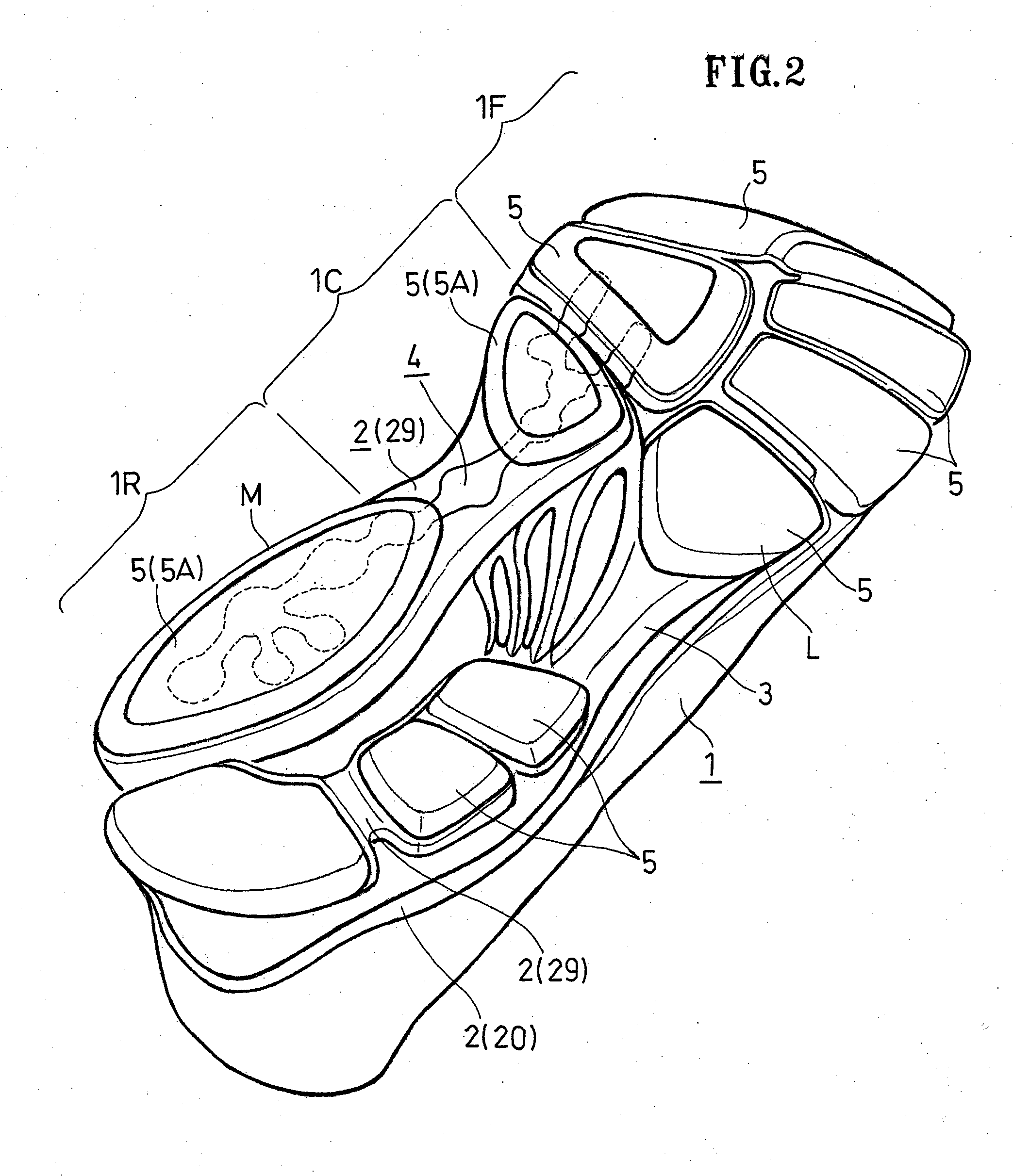 Shoe sole suitable for suppressing pronation