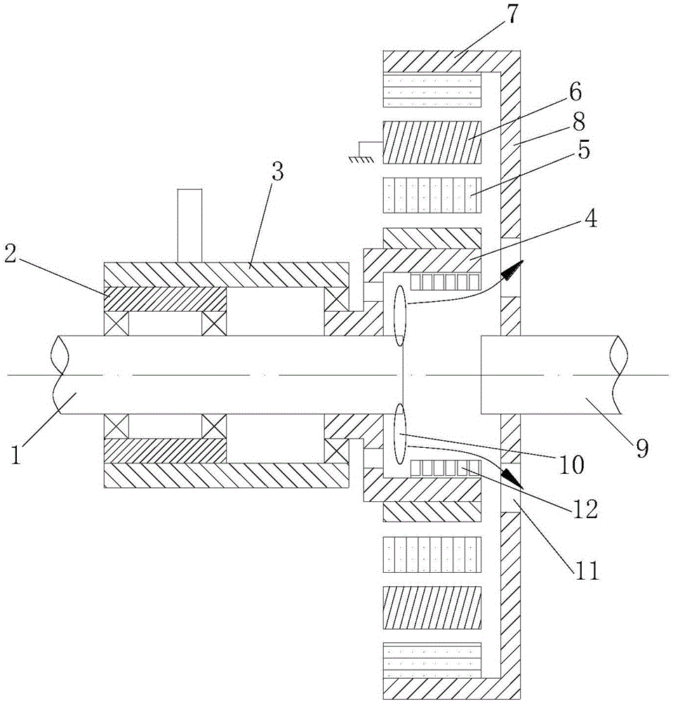 Integrated permanent magnet speed regulating speed changer