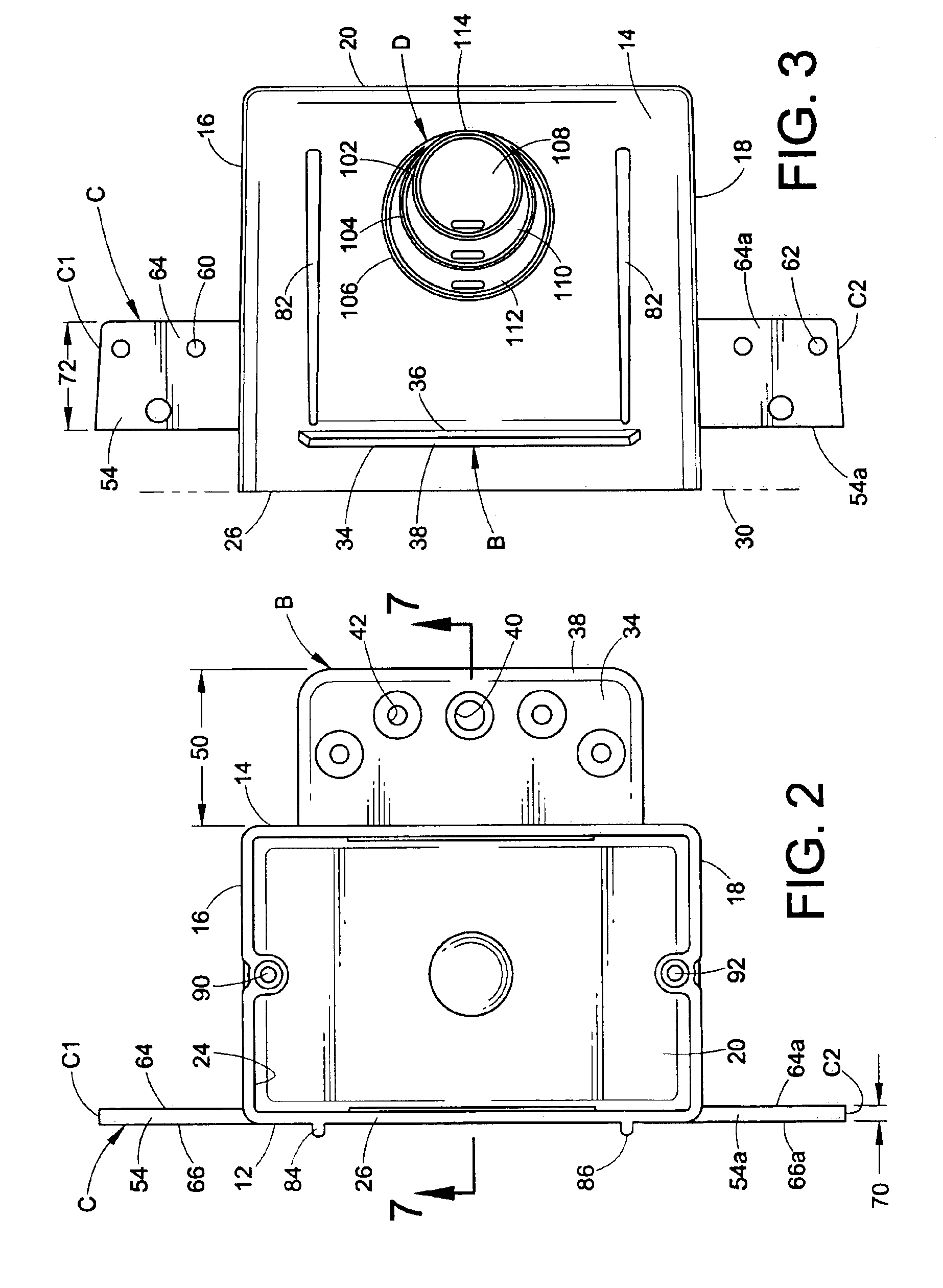 Electrical outlet box with alternative mounting flanges