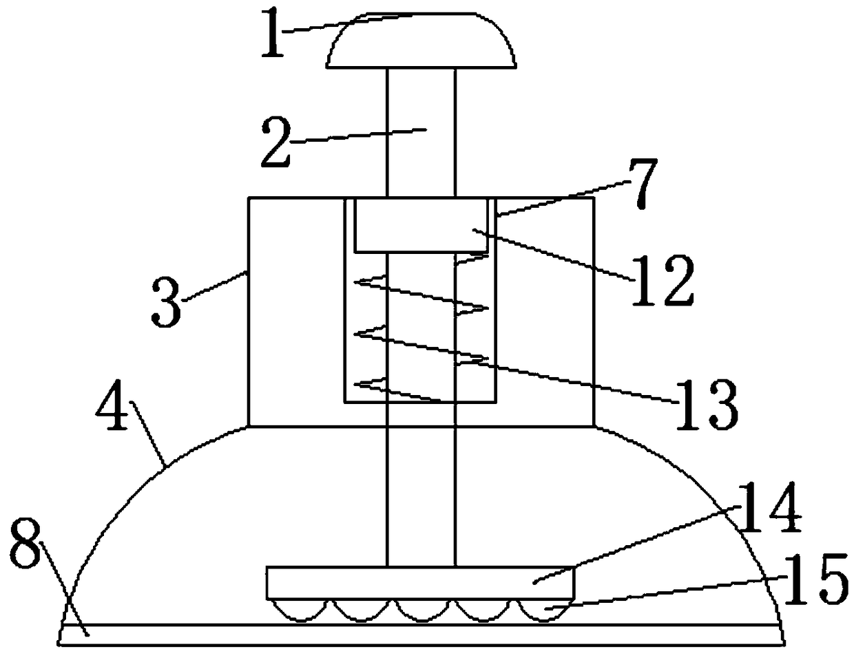 Grinding device for sodium bicarbonate tablets