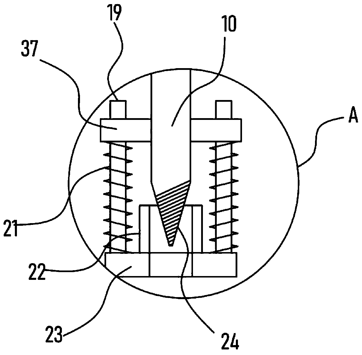 Boring device for automobile motor processing