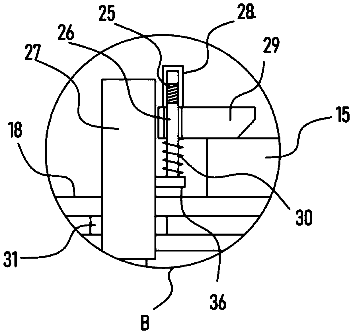 Boring device for automobile motor processing