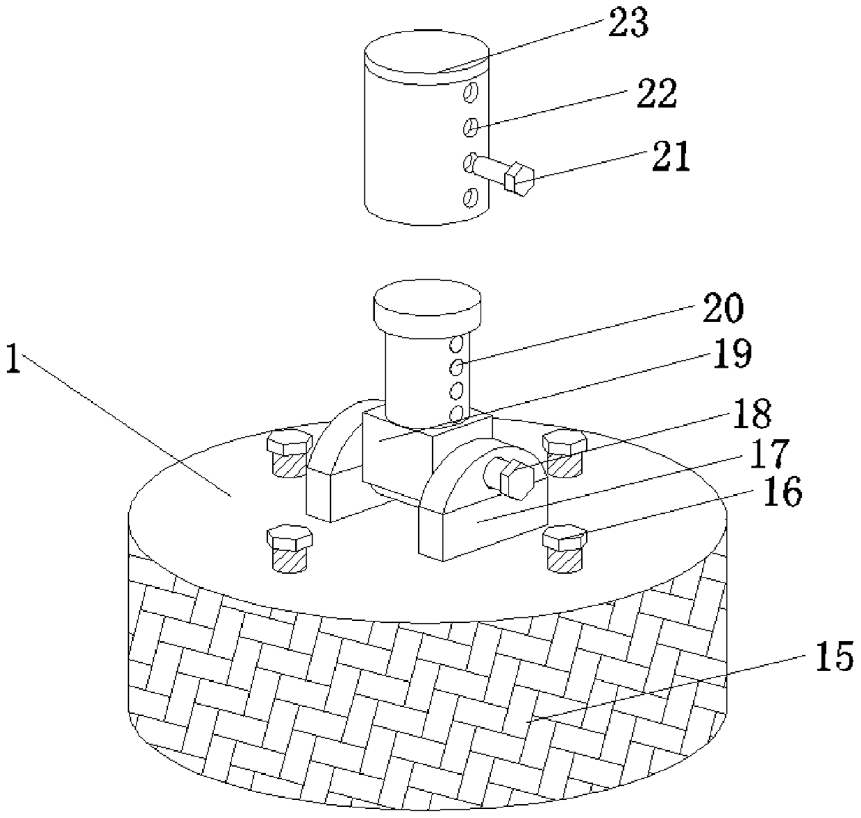 Motor mounting equipment capable of self-adaptively adjusting support balance according to uneven ground