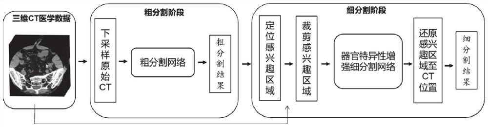 Medical image multi-organ segmentation method and system