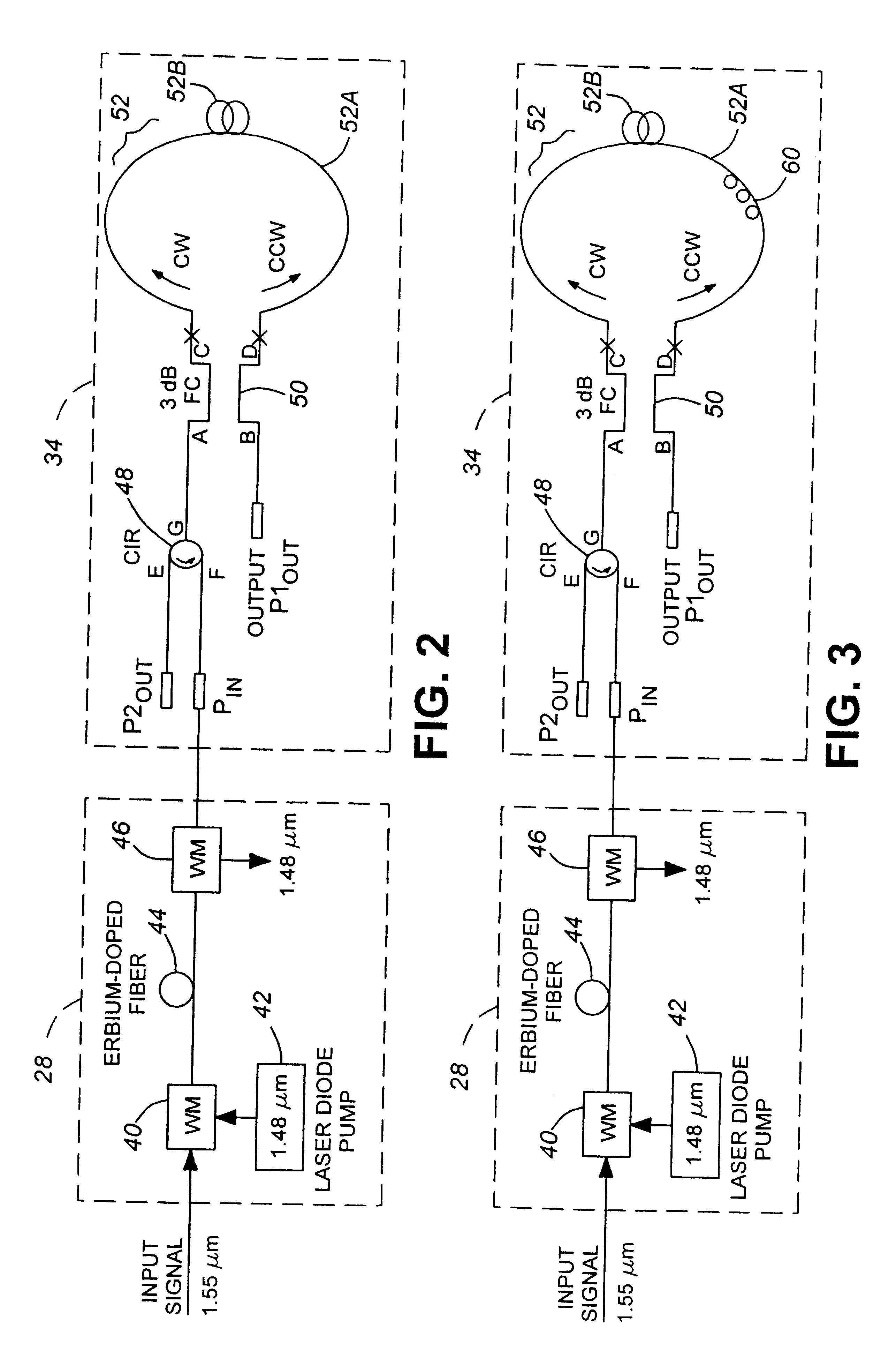 Optical amplifier with loop mirror filter noise reducer, and loop mirror filter per se