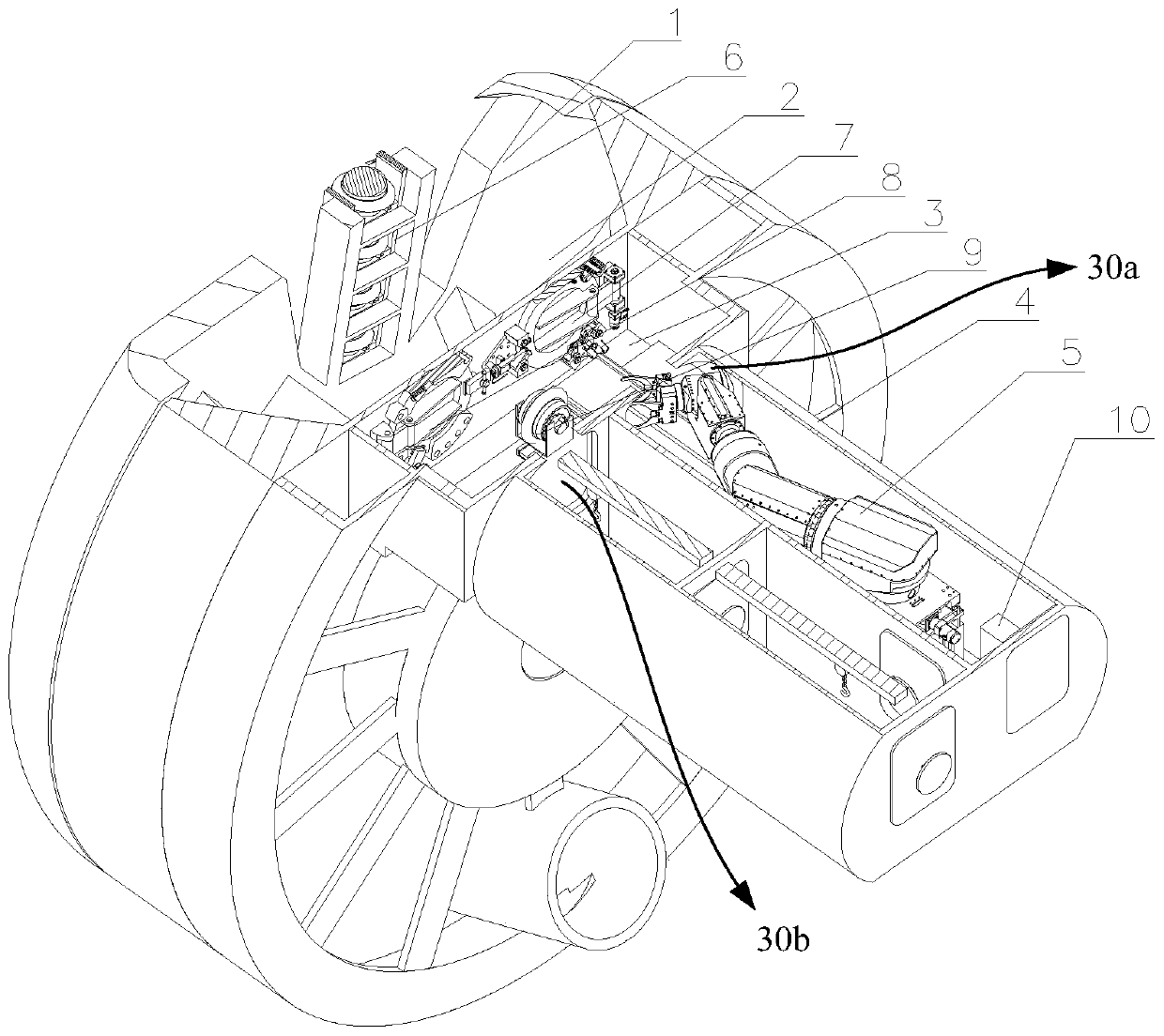 Shield tunneling machine tool disc system and tool changing method thereof