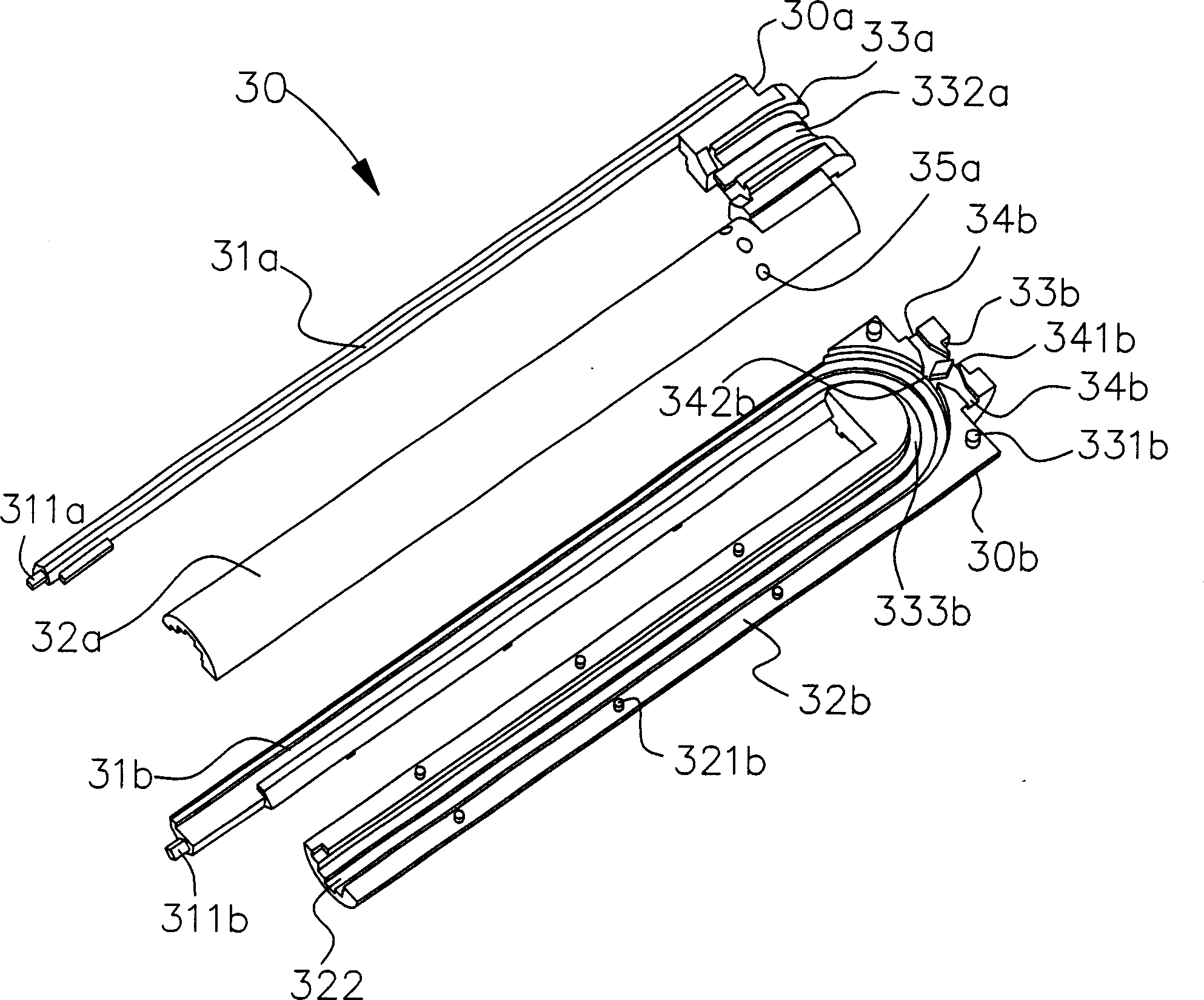 Roller type linear slide rail