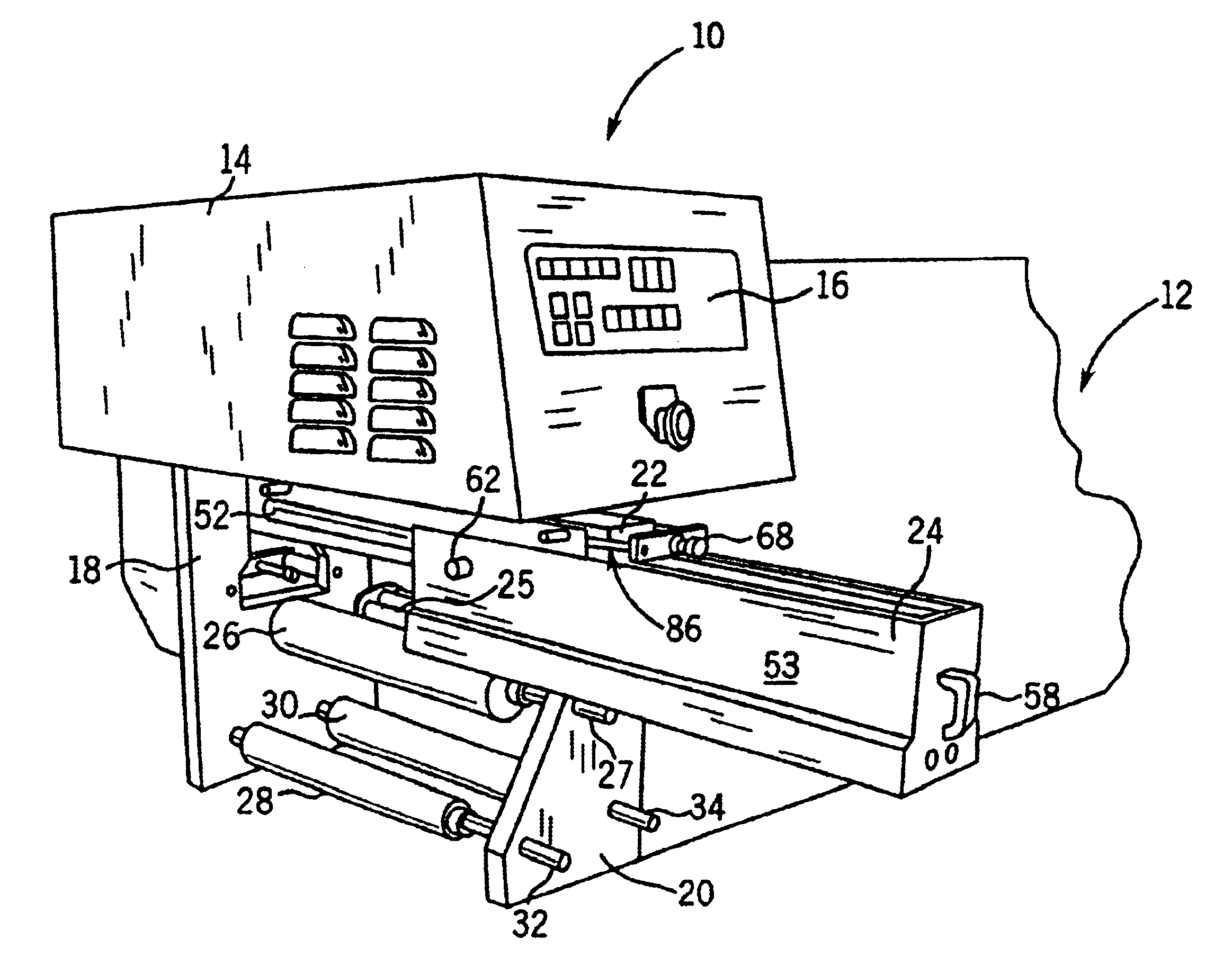 Narrow web corona treater