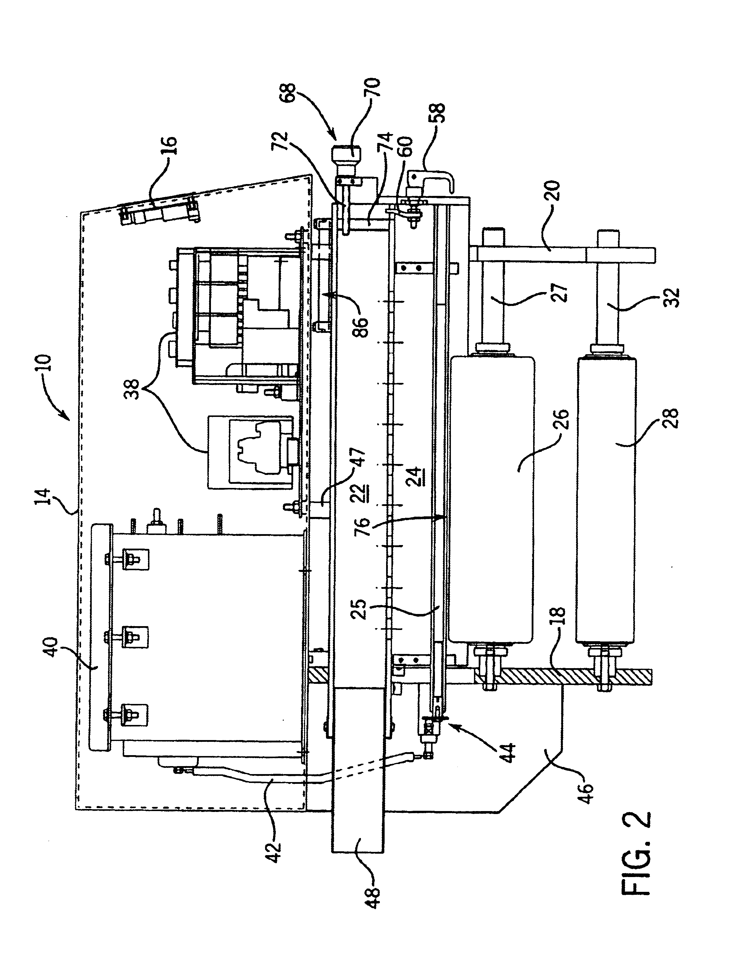 Narrow web corona treater