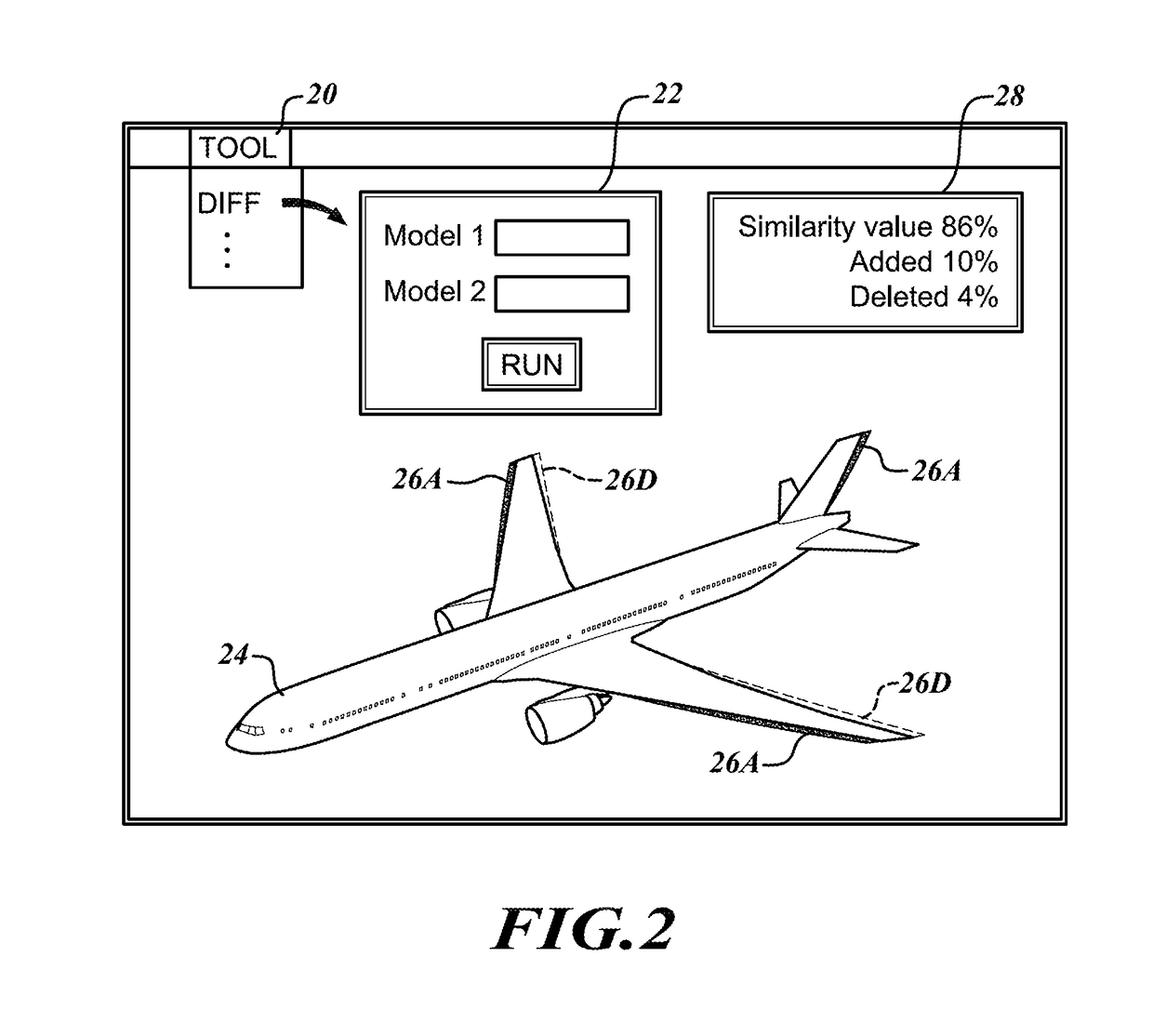 System, computer-readable medium and method for 3D-differencing of 3D voxel models