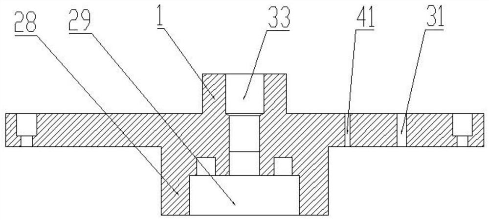 Electric spindle assembly with hydraulic cylinder and center cooling function