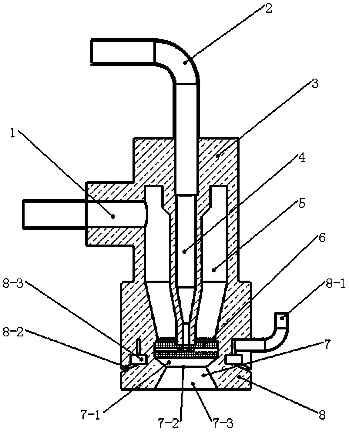 A two-phase flow atomization jet cleaning device and cleaning method with gas protection