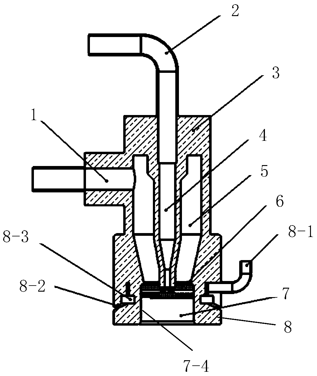 A two-phase flow atomization jet cleaning device and cleaning method with gas protection