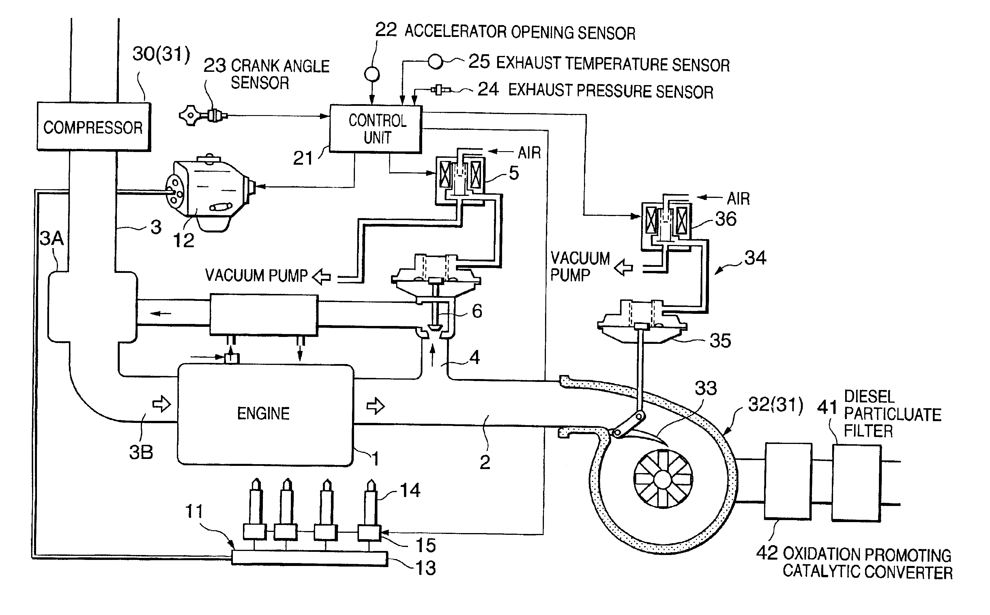 Regeneration of diesel particulate filter for diesel engine