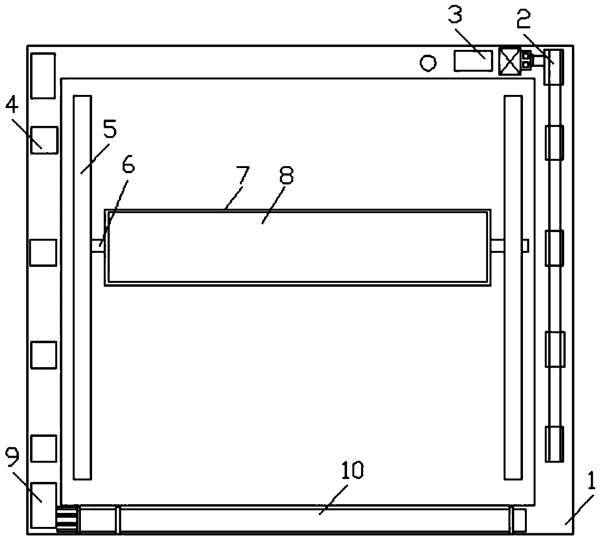 Energy-conservation and environmental-protection photovoltaic energy storage blind window