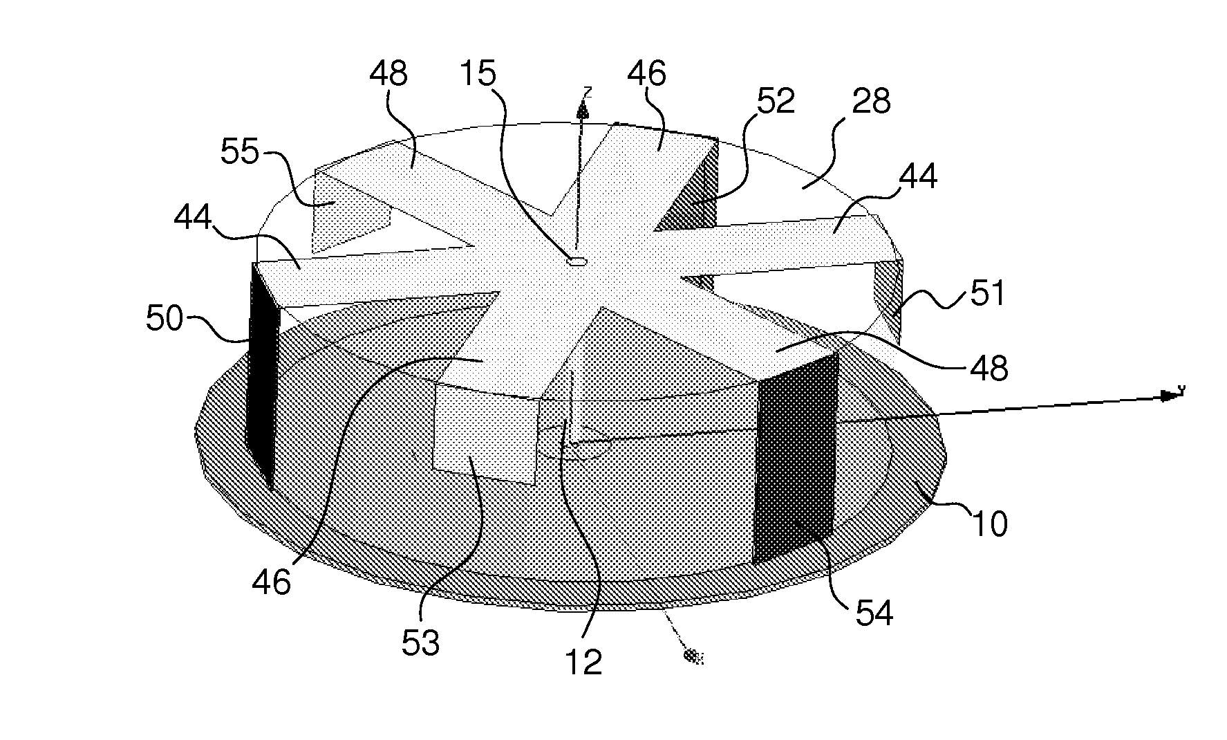 Omni-directional antenna for mobile satellite broadcasting applications