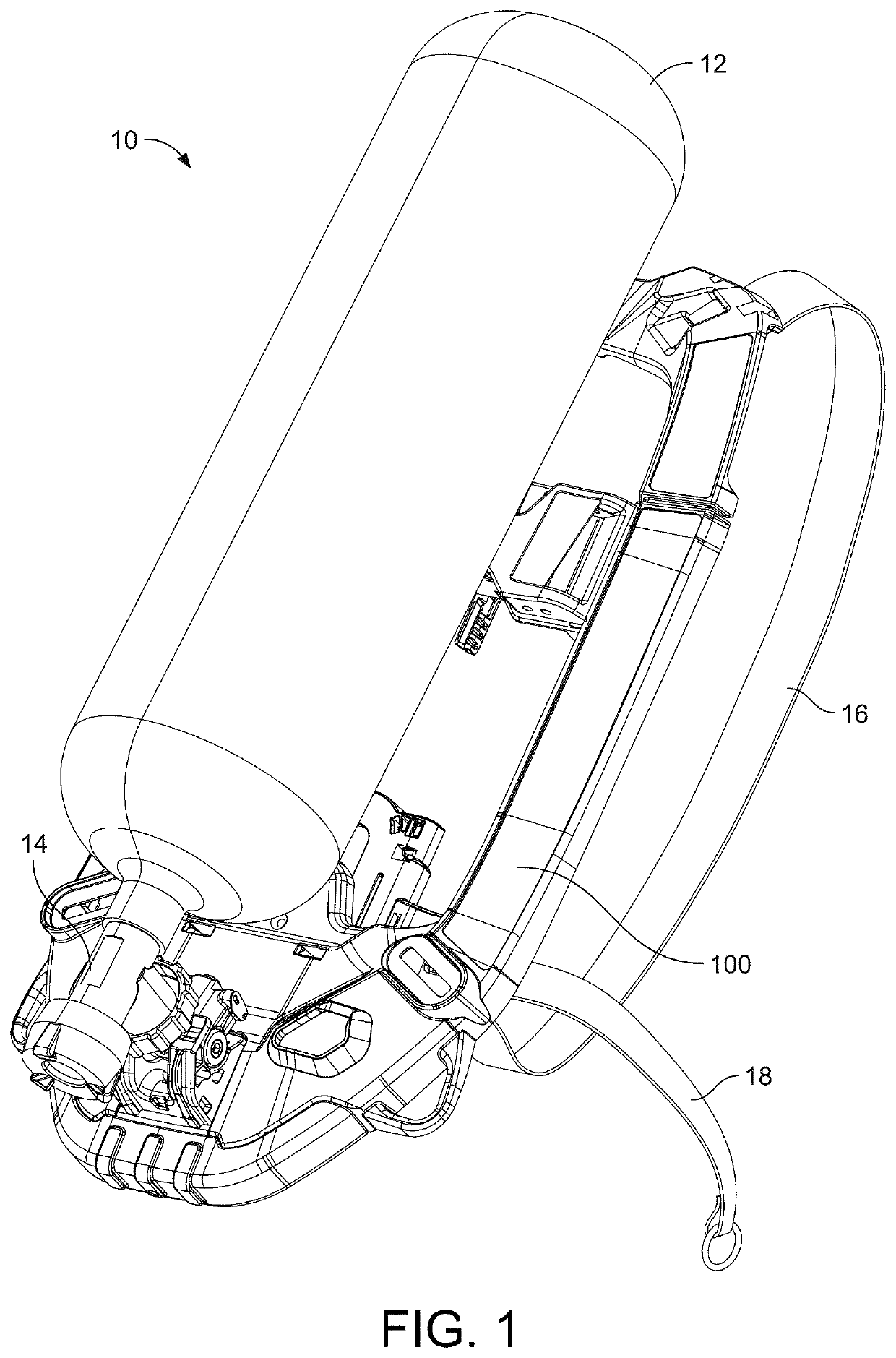 Adjustable support frame for a breathing apparatus