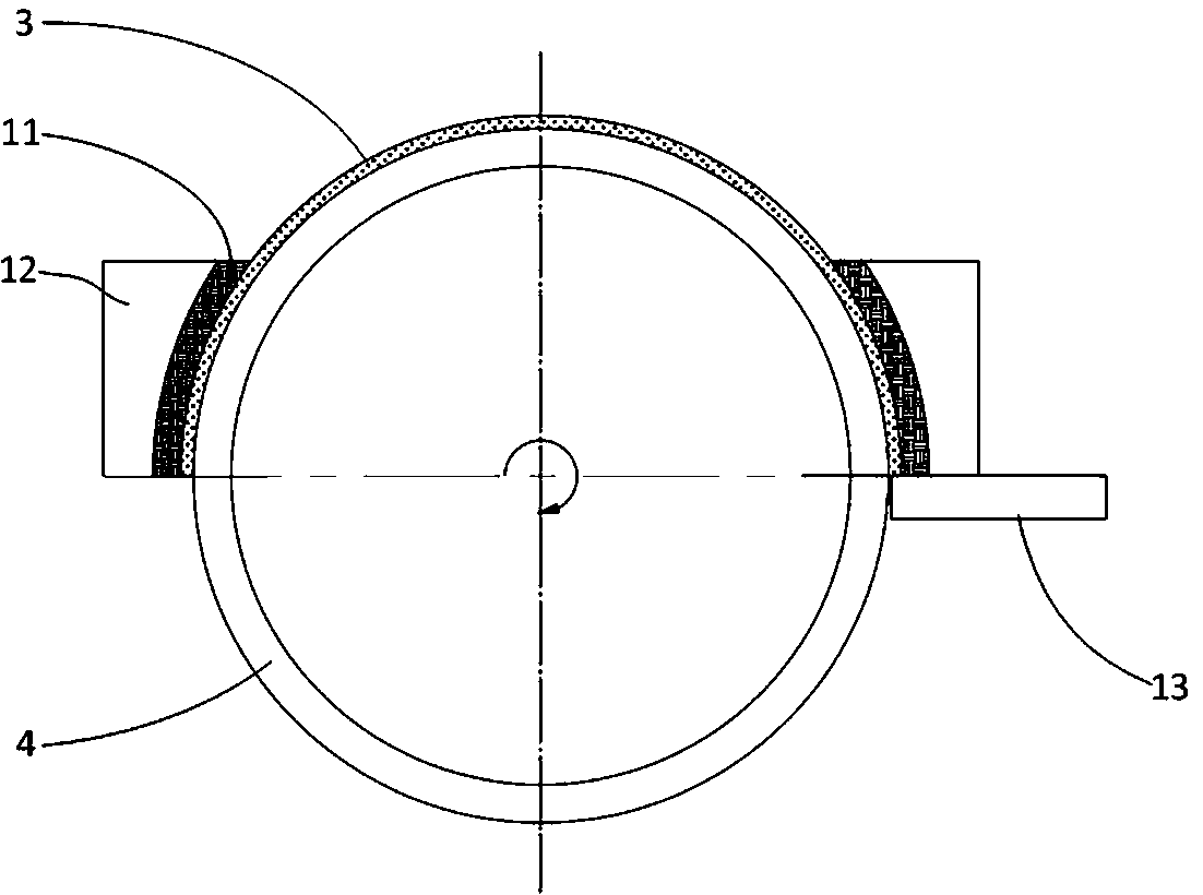 Laser strengthening device for antifriction bearing ring