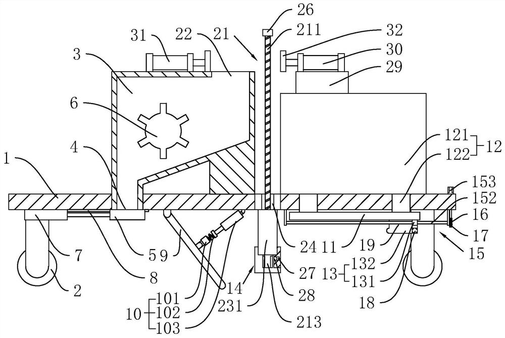 An asphalt paving device for building construction