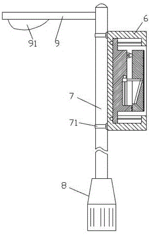 Solar LED street lamp device with long service life