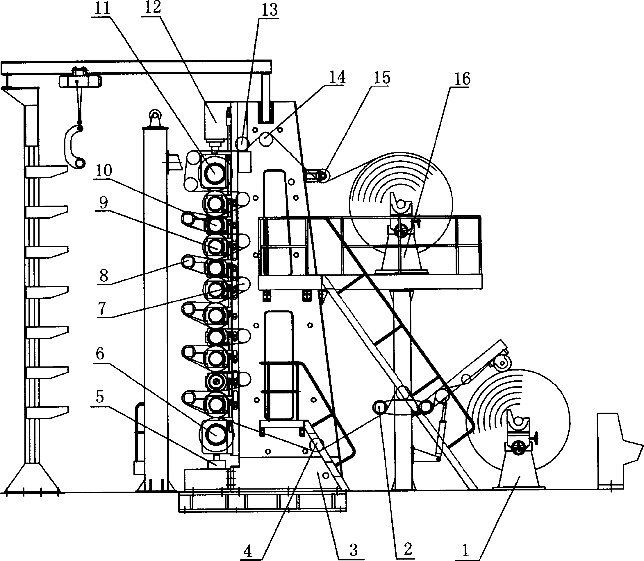 All hydraulic subarea controllable middle-high super plating press