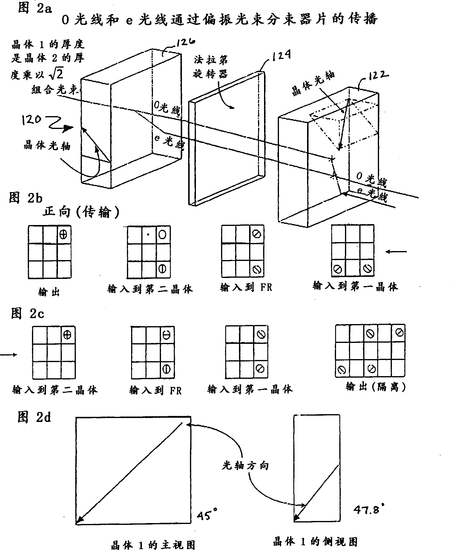 Beam splitter and beam combiner with isolated polarized beam