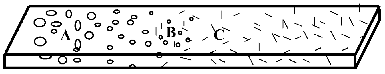 Method for preparing TC21 titanium alloy gradient structure with high strength and toughness