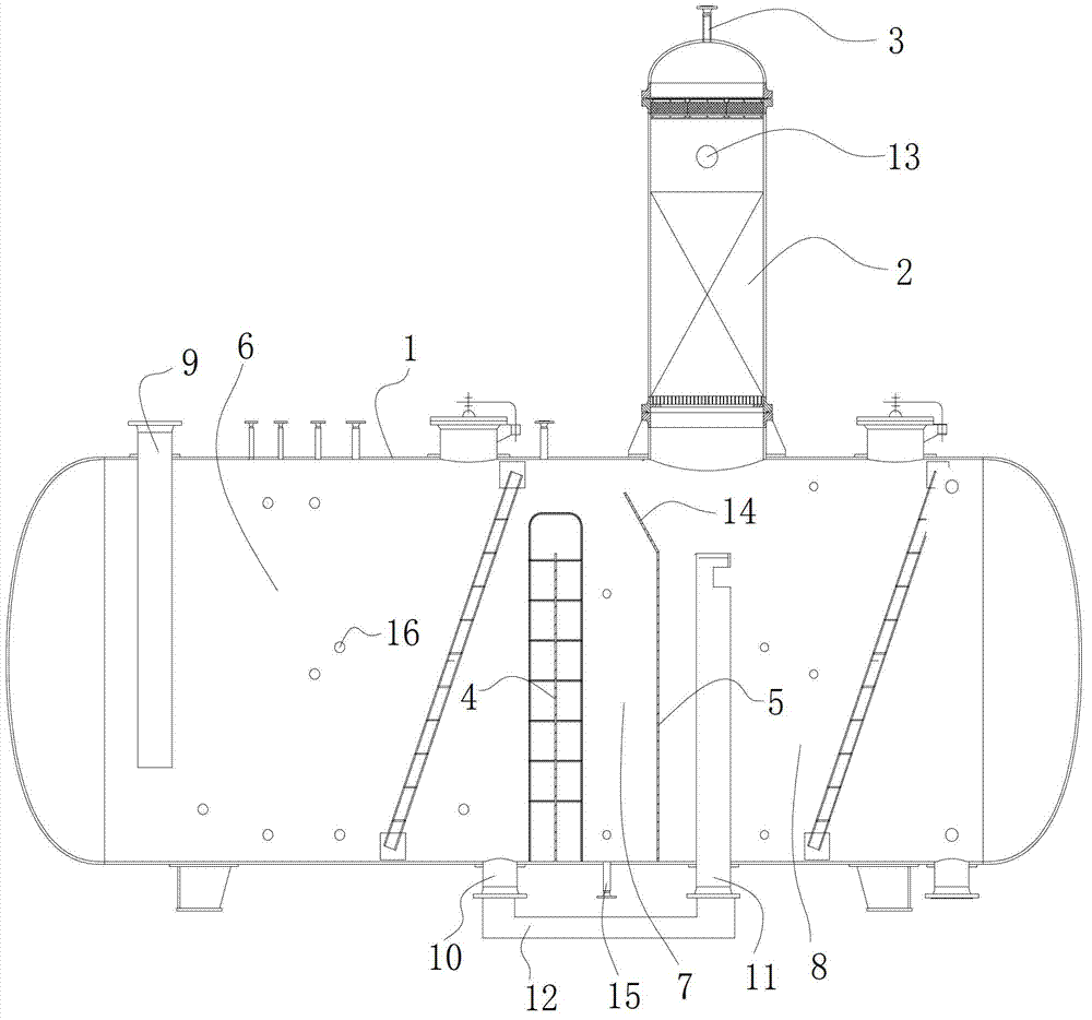 Flash evaporation dealkylation tank for desulfurating pregnant solution