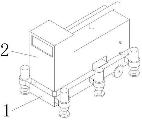 Movable building waste crushing device