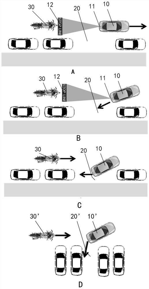 Reverse parking auxiliary system and method