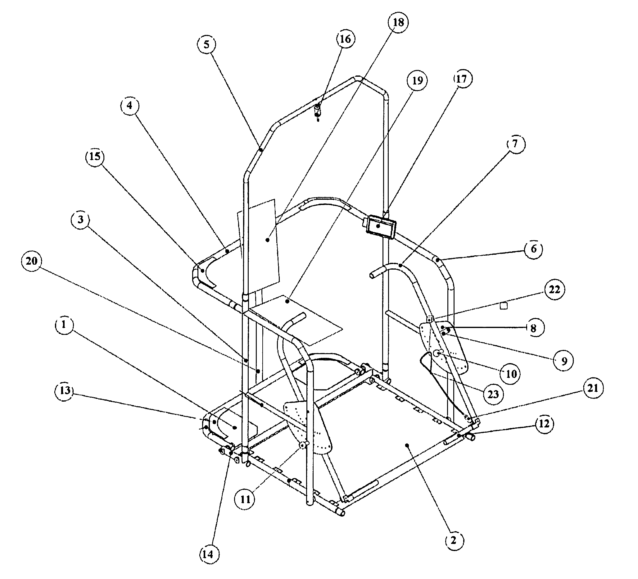 Wheelchair-accessible fitness system