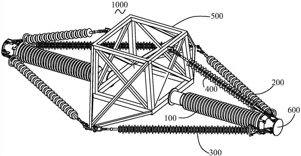 Composite cross arm and composite pole tower