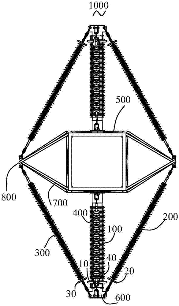 Composite cross arm and composite pole tower