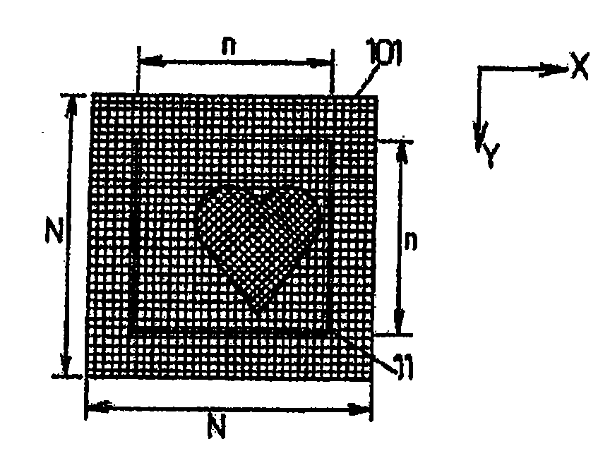 Motion estimation with adaptation of the correlation block size