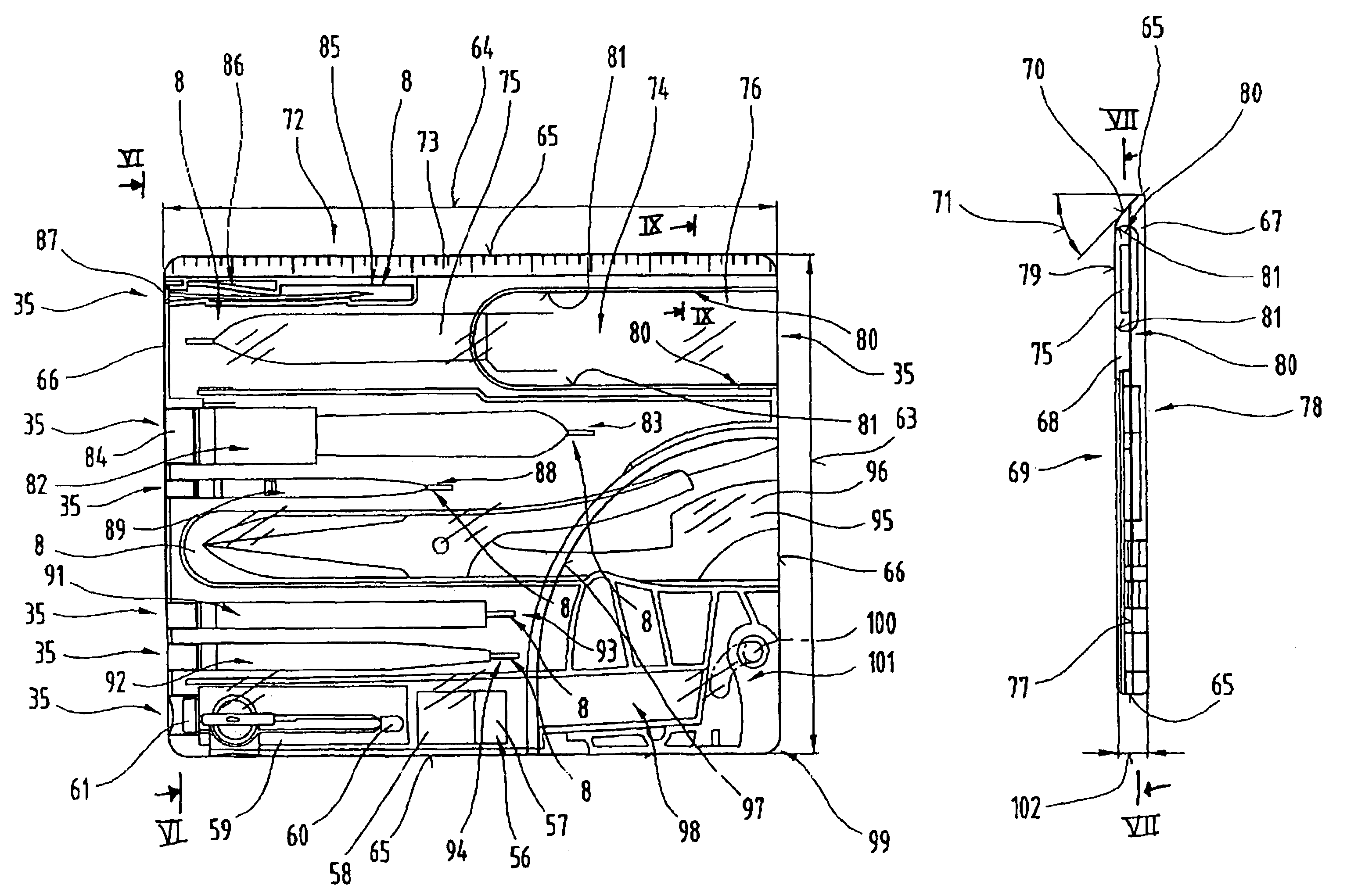 Transparent operational tools carrier