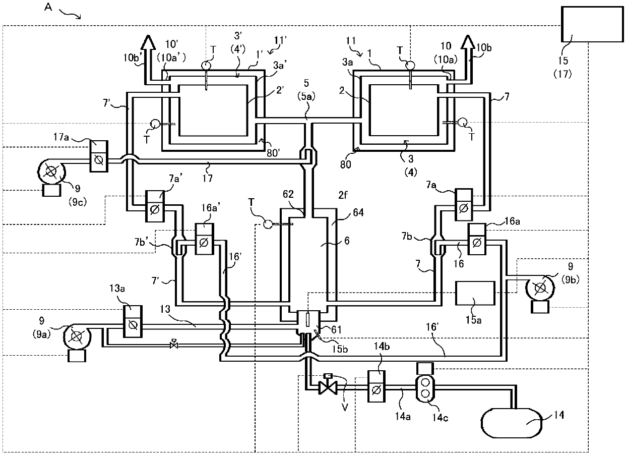 Indirect heating carbonization system