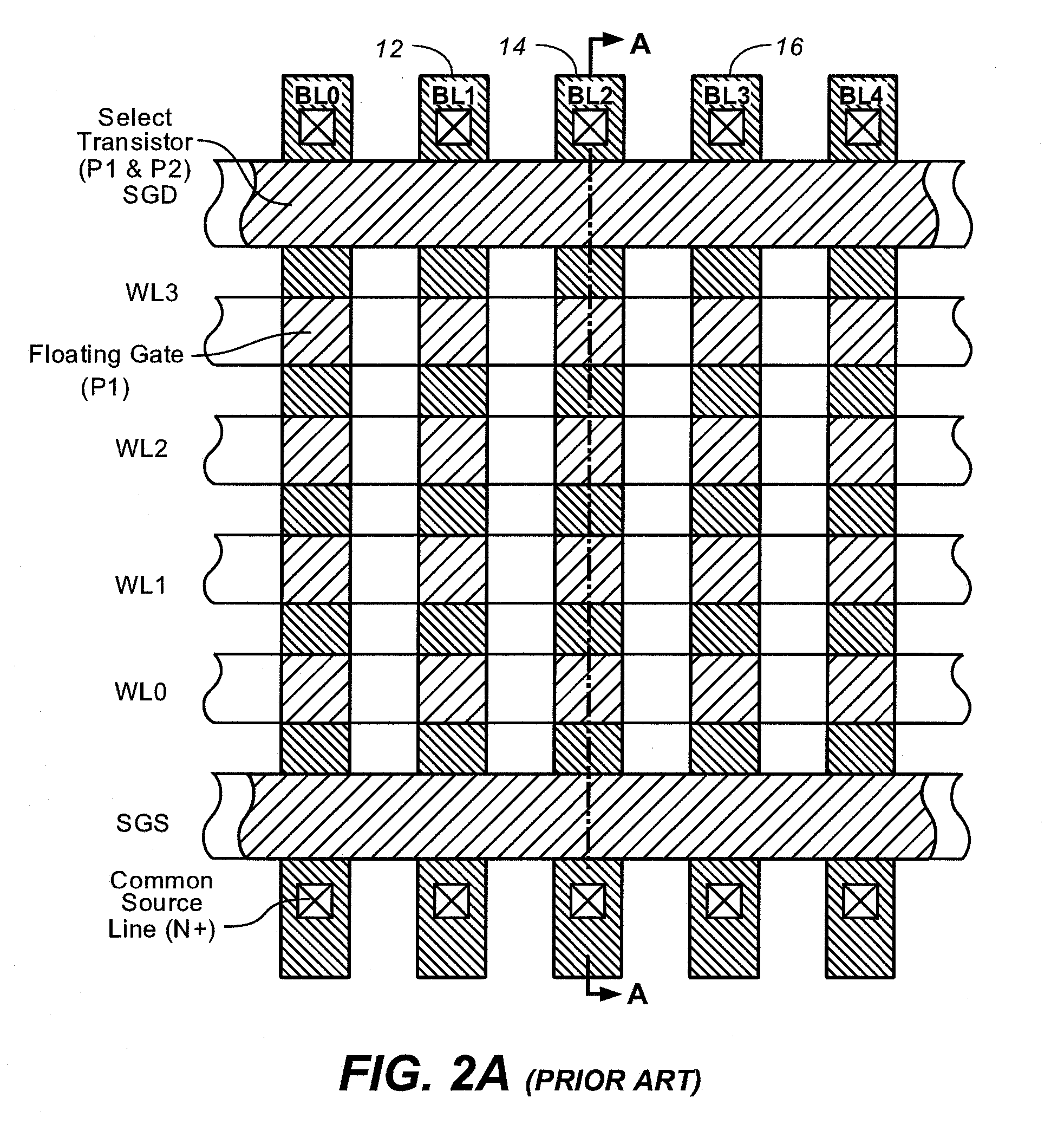 Self-boosting method with suppression of high lateral electric fields