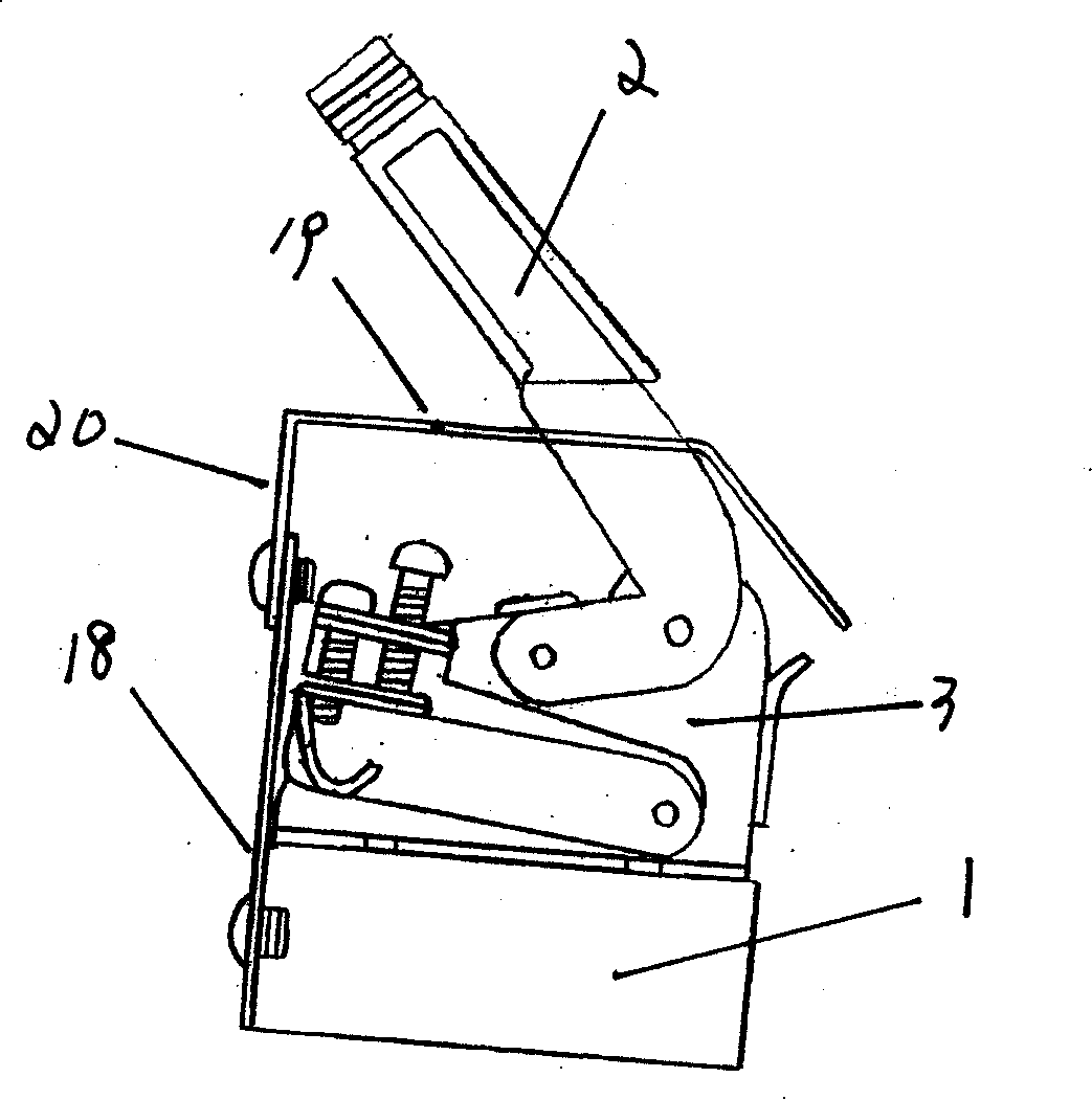 Manual mode inflexion device for 21-subtense Chinese zither