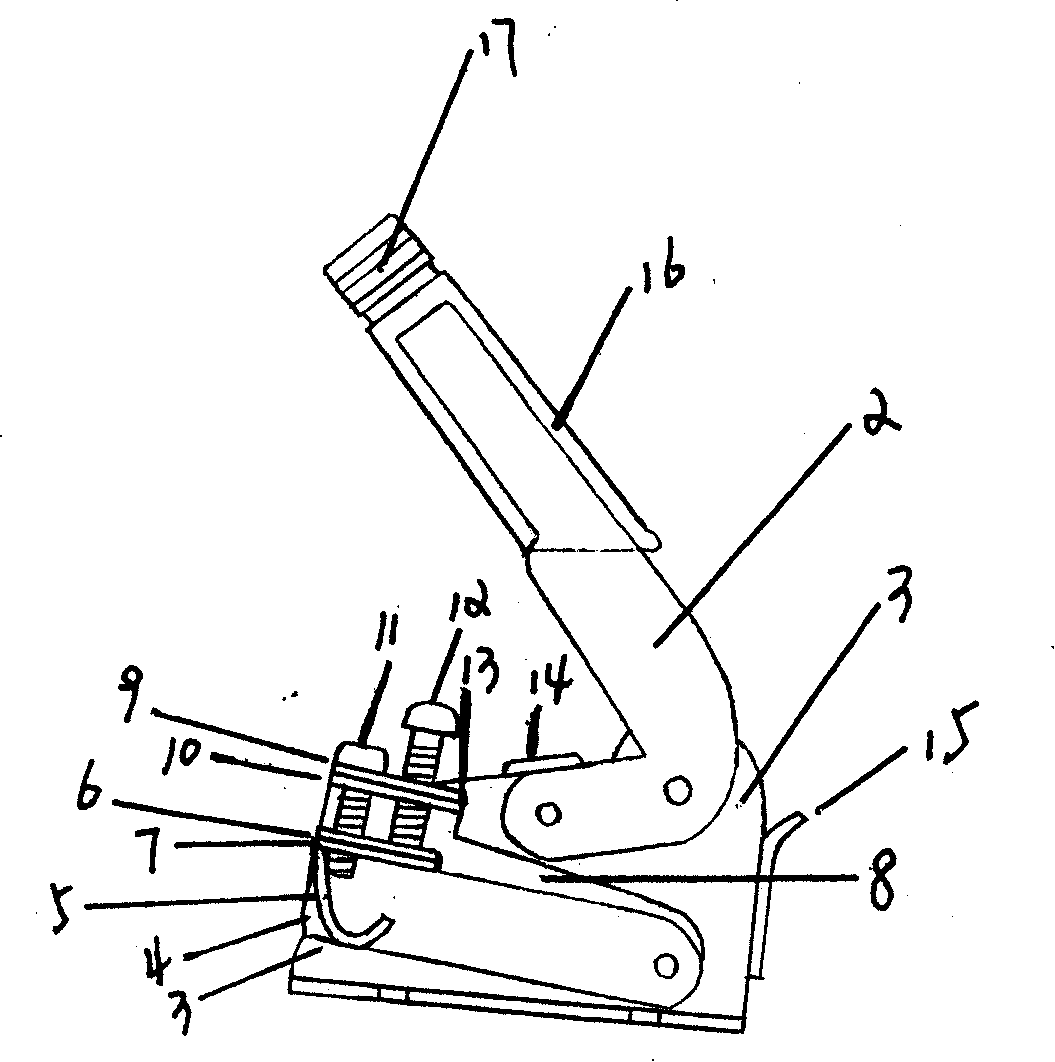 Manual mode inflexion device for 21-subtense Chinese zither