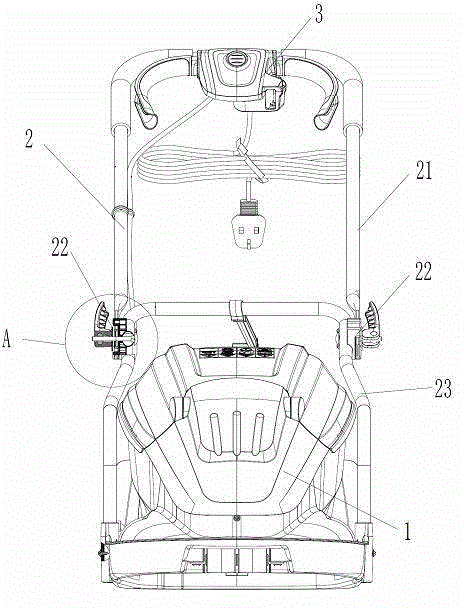 Push rod mechanism for garden tools