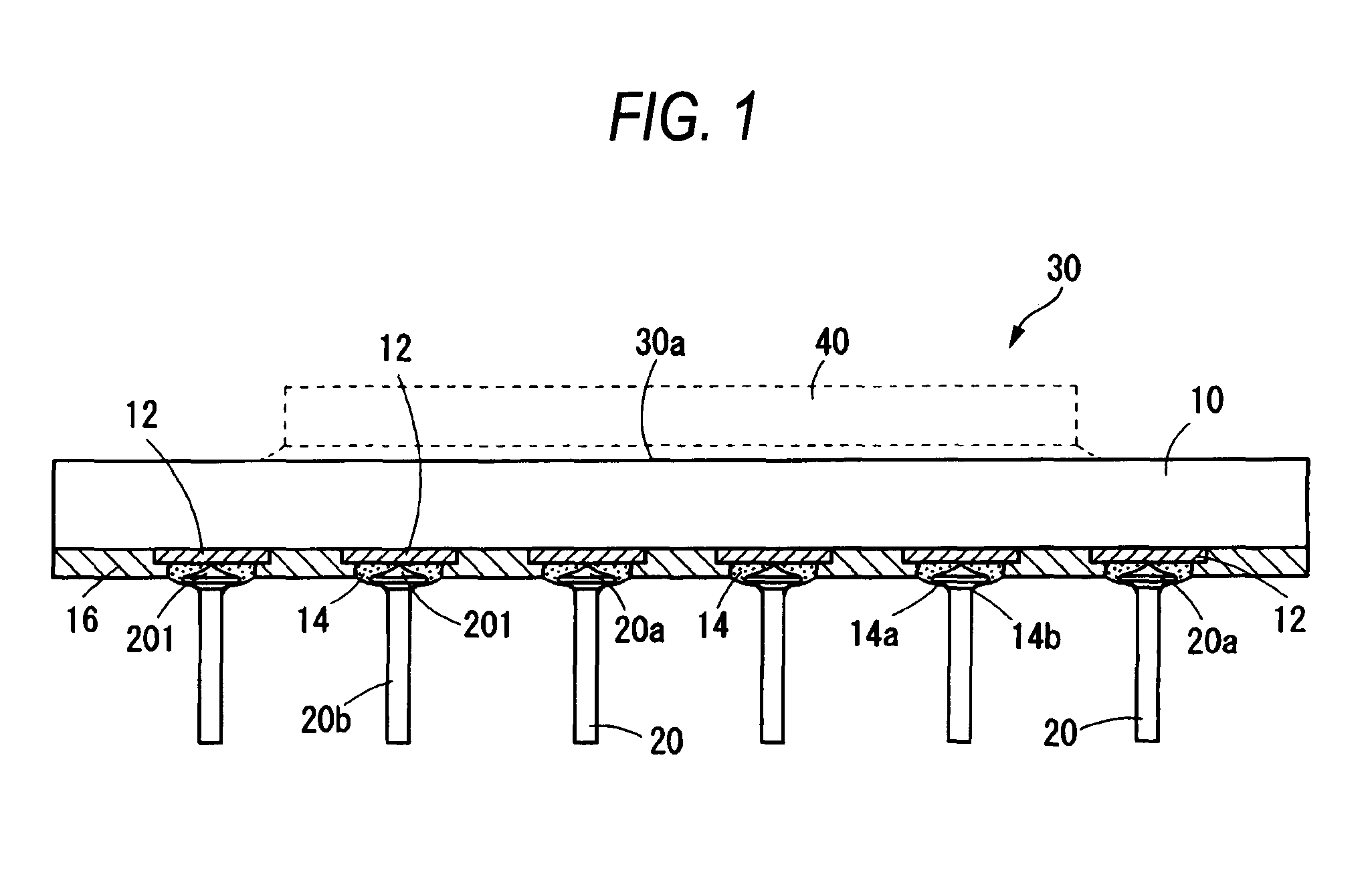 Wiring substrate with lead pin and lead pin