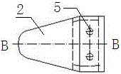 Material lead device for brush wheels of pressing machine