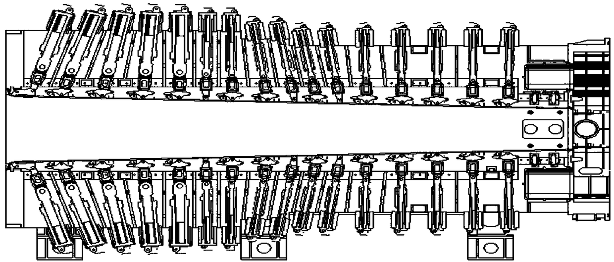 Wind tunnel flexible wall linkage control system and method