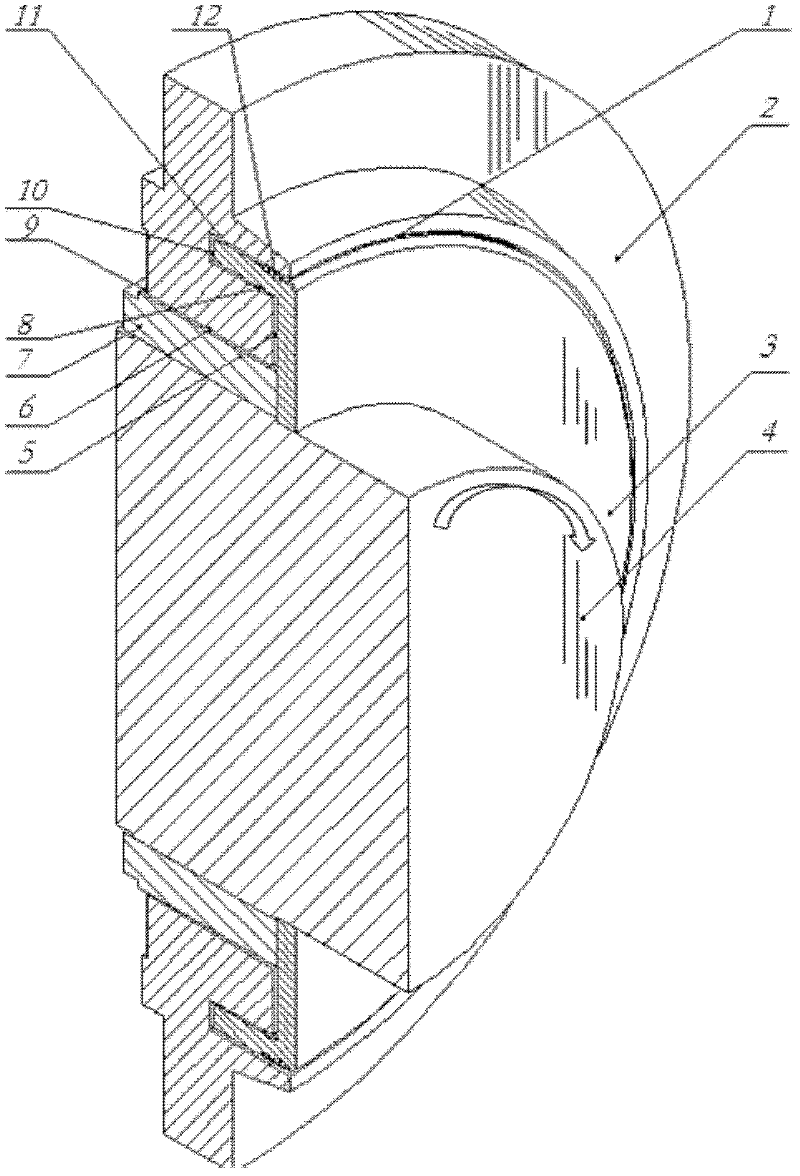 Clearance seal structure capable of sealing liquid and solid phases